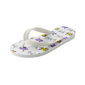 犬と骨グラフィティスタイルキッズフリップフロップ1 キッズビーチサンダル (アングル)