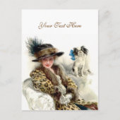 犬と2 ポストカード (正面)