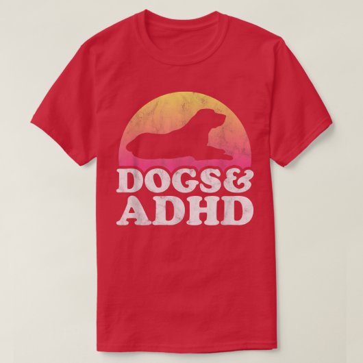 犬とADHDの男性または女性の犬561 Tシャツ (デザイン正面)