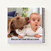 犬なめベビーの耳 ノートブック (裏面)