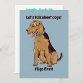 犬について話そう 招待状 (正面/裏面)