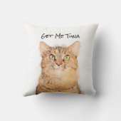 犬には飼い主、猫にはスタッフがいます。 クッション (裏面)