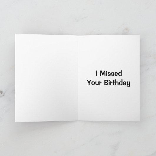 犬にやられた恋しく思お前の誕生日! カード (内部)