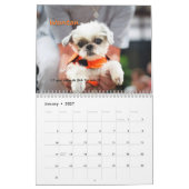 犬によって熱狂させる2014カレンダー カレンダー (1月 2027)