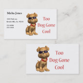 犬によって行くクールに小犬 名刺 (正面/裏面)