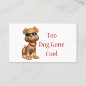 犬によって行くクールに小犬 名刺 (裏面)