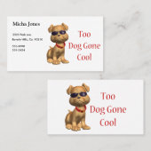 犬によって行くクールに小犬 名刺 (正面/裏面)