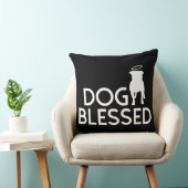 "犬によって賛美される"ピット・ブルの天使の装飾用クッション クッション (椅子)