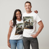 犬によって追跡されるシカ1725年 Tシャツ (ユニセックス)