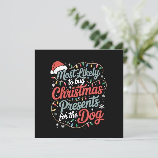 犬にクリスマスプレゼントを買ってあげそうな人 招待状 (スタンド正面)
