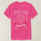 犬に人間を訓練する犬トレーナー話ギフト Tシャツ (デザイン正面)