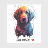 犬に愛する人のためのクラシック贈り物Tシャツ シール (シート)