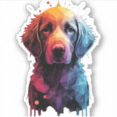 犬に愛する人のためのクラシック贈り物Tシャツ シール (正面)