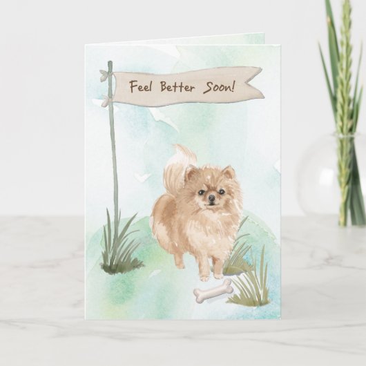 犬に感じ手術後のポンメラン語の方が上達 カード (正面)