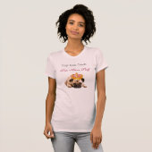 犬に所有者、パグが持っていますスタッフをIIあります Tシャツ (正面フル)