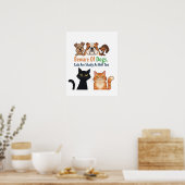 犬に気をつけて、猫も地獄のように陰気だ ポスター (キッチン)