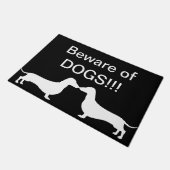 犬に気をつけろ！船荷証券 ドアマット (アングル)