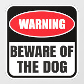 犬に気を付け警告ろ ウィンドウサイン (シート)