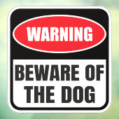 犬に気を付け警告ろ ウィンドウサイン (シート3)