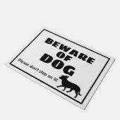 犬に気を付け – 犬に踏み付けない ドアマット (アングル)
