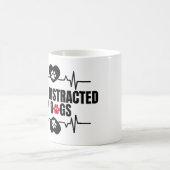 犬に気を取られやすい コーヒーマグカップ (中央)