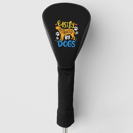犬に気を取られやすい ゴルフヘッドカバー (正面)