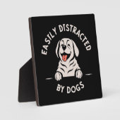 犬に気を取られやすい フォトプラーク (正面)