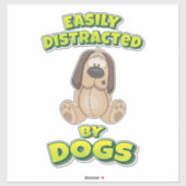 犬に気を取られる シール (シート)