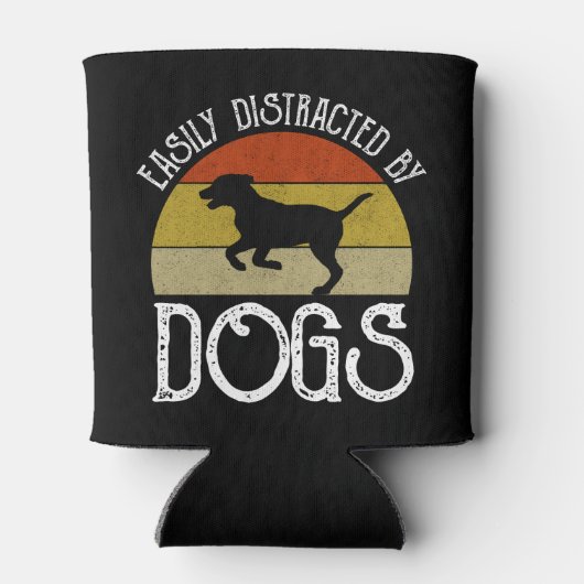 犬に気を取られる 缶クーラー (裏面)