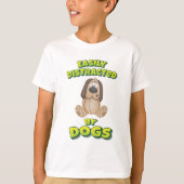 犬に気を取られる Tシャツ (正面)