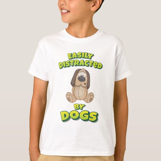 犬に気を取られる Tシャツ (正面)