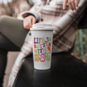 犬に溝のあるタイポグラフィデザインで人生は良い 紙コップ