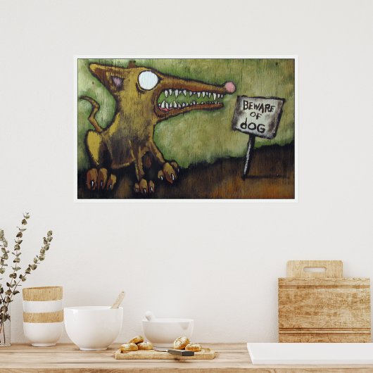 「犬に用心し#4」 ポスター (キッチン)