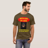 犬に用心する Tシャツ (正面フル)