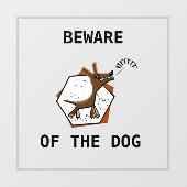 犬に用心せよ ウィンドウサイン (シート)