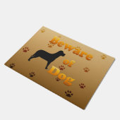 犬に用心 ドアマット (アングル)