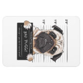 犬に用心 マグネット (横)