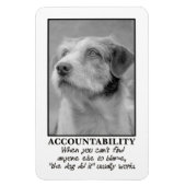 犬に茶番を食わせてやる マグネット (縦)