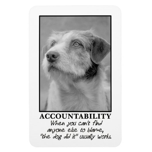 犬に茶番を食わせてやる マグネット (縦)