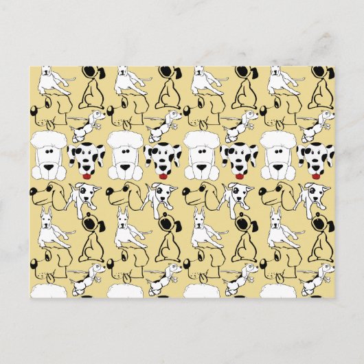 犬に行く愛玩動物獣犬のプレゼント ポストカード (正面)