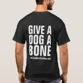 犬に骨を与えて下さい Tシャツ (裏面)