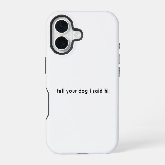 犬に「よろしく」と言ってね iPhone 16ケース (裏面)