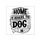 犬のある場所がホーム ラバースタンプ (インプリント)