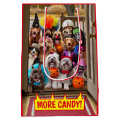 犬のいたずら ミディアムペーパーバッグ (裏面)