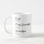犬のおじいさんから人間のおじいさんに昇進する コーヒーマグカップ (左)
