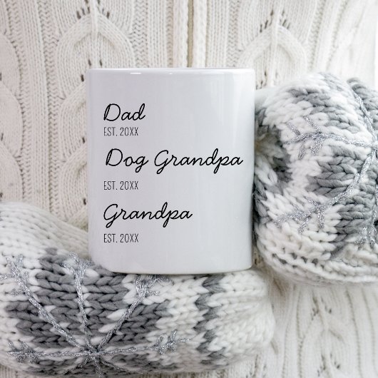 犬のおじいさんから人間のおじいさんに昇進する コーヒーマグカップ