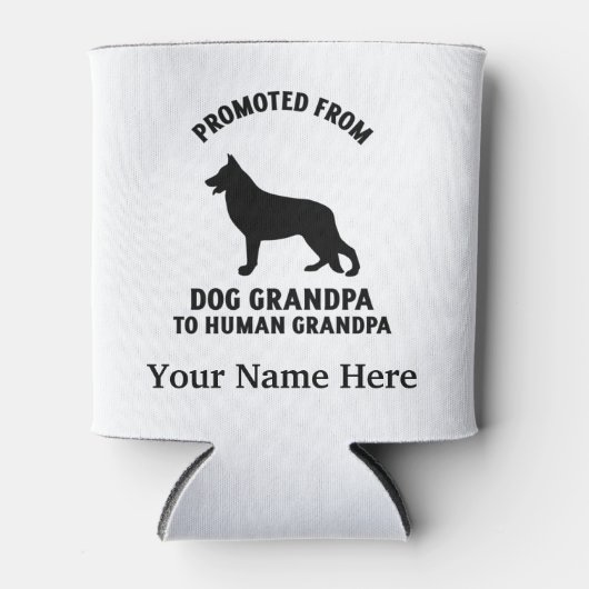 犬のおじいちゃんから人間のおじいちゃんに昇進する 缶クーラー (正面)