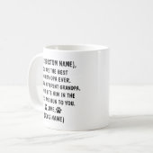 犬のおじいちゃん贈り物おじいちゃん犬犬おじいちゃんマグ  コーヒーマグカップ (正面左)