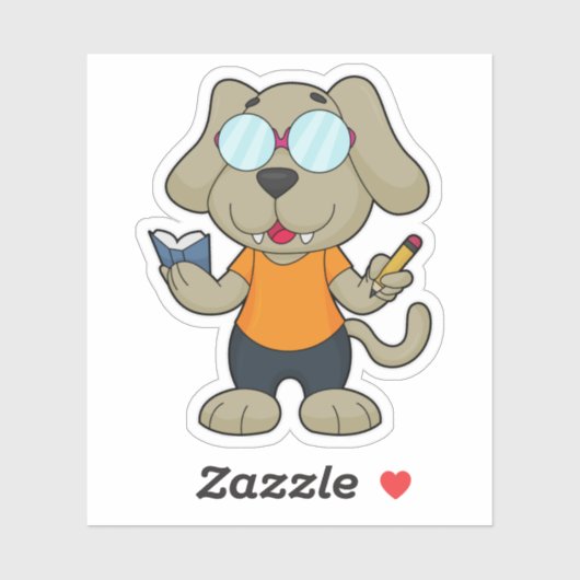 犬のおたくブックグラス シール (シート)