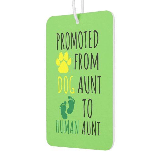 犬のおばさんから人間のおばさんに昇進する カーエアーフレッシュナー (左)